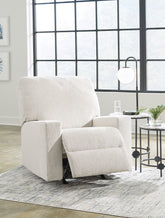 Ashley Rannis Rocker Recliner in Snow 5360325C | Mai Furniture